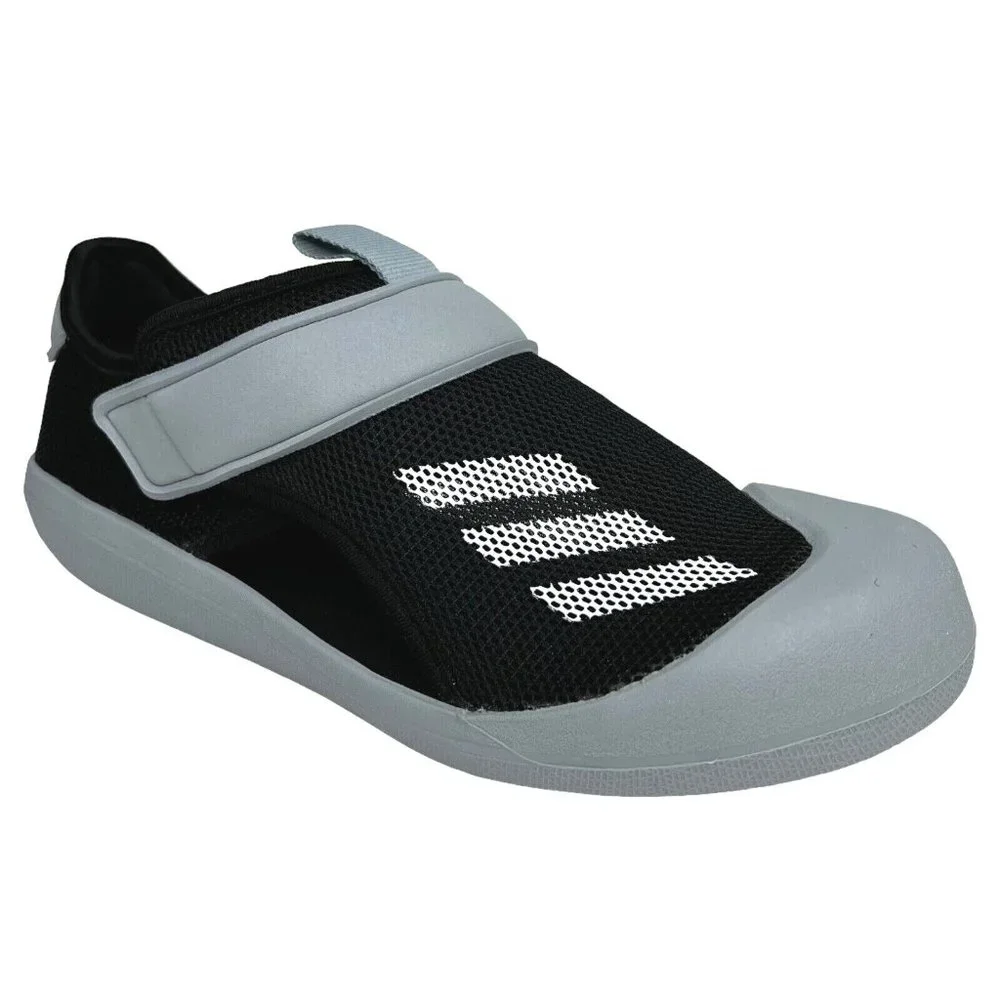 Adidas Youth Boys Altaventure Water Sandal Size 2 Black Gray Lightweight & Comfy